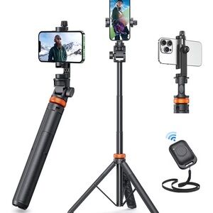 🆕EUCOS 62" Phone Tripod, Tripod for iPhone & Selfie Stick with Remote